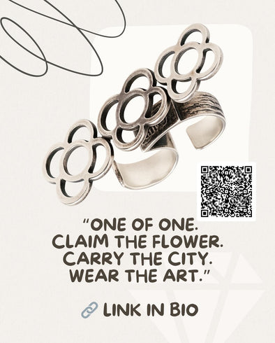 Flor de Barcelona Double Ring – A Living Talisman Born of Fire and Intention