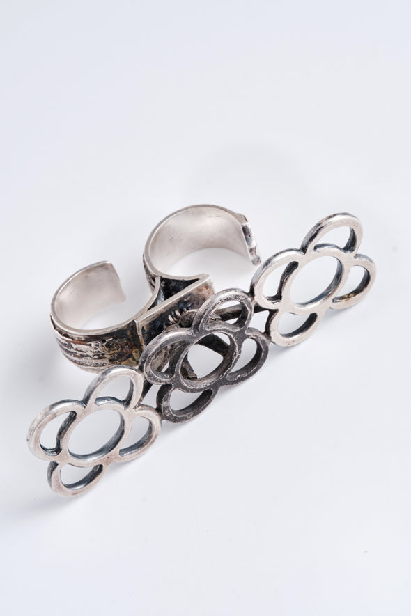 Flor de Barcelona Double Ring – Mokume Gane Portal of Protection