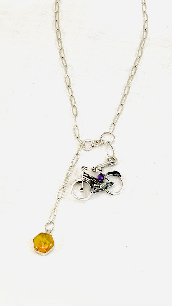 Ride with me necklace 🚲