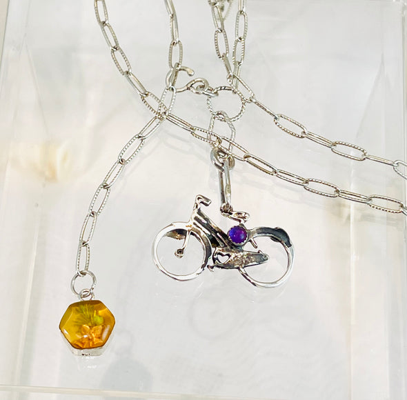 Ride with me necklace 🚲