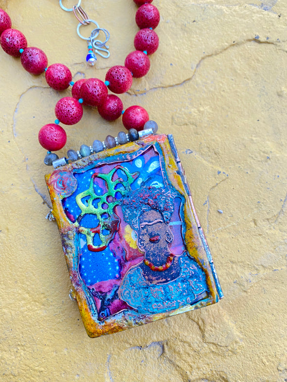 Not your Regular Frida Kahlo Locket Necklace!