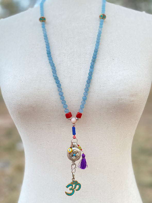 Tibetan Dorjie Locket Mala. Prayer Beads. Rosario 📿