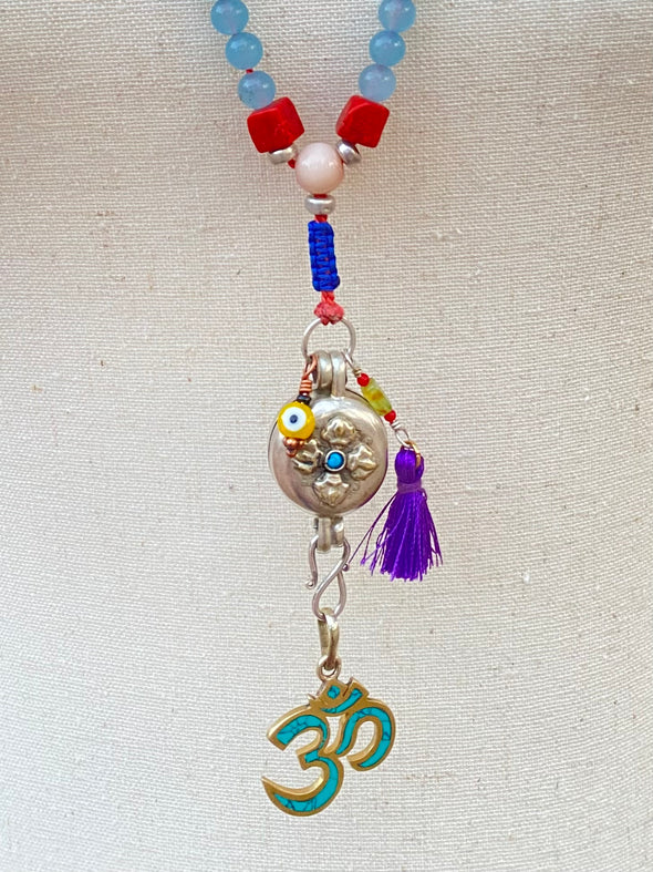 Tibetan Dorjie Locket Mala. Prayer Beads. Rosario 📿