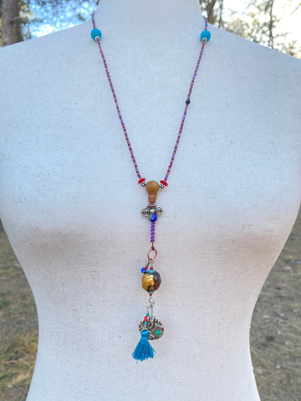 Caribbean Sea Mala: Miniature Prayer Beads 📿 Rosarios.
